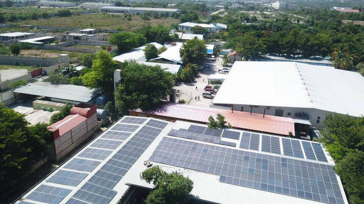 Telhado solar no Haiti
